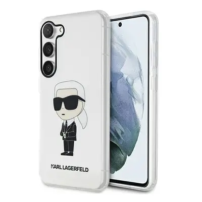 Karl Lagerfeld Ikonik Samsung Galaxy S23 szilikon tok, átlátszó