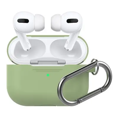 Phoner Simple Apple Airpods Pro szilikon tok akasztóval, avokádó