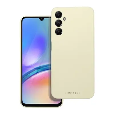 Roar Samsung Galaxy A05s prémium szilikon tok velúr béléssel, világossárga