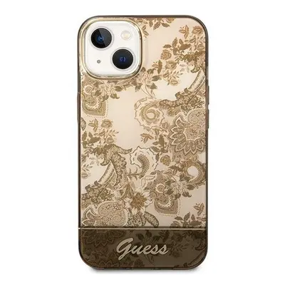 Guess Porcelain Collection Apple iPhone 14 Plus hátlap tok, arany