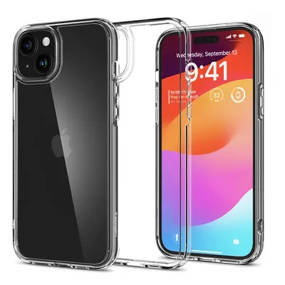 Spigen Ultra Hybrid Apple iPhone 15 Plus tok, Crystal Clear, átlátszó