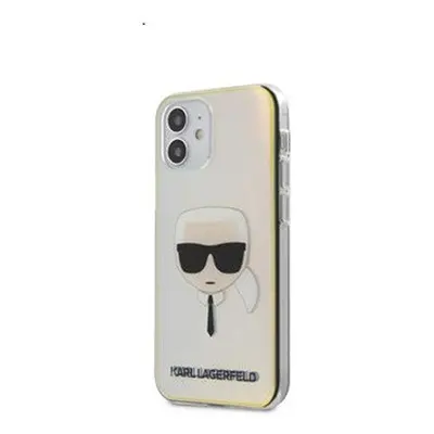 Karl Lagerfeld Head hátlap tok Apple iPhone 12 mini, irizáló