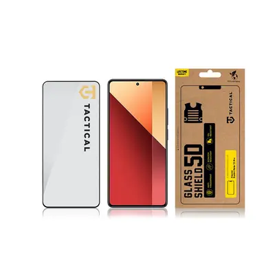 Tactical Glass Shield 5D Xiaomi Redmi Note 13 Pro 4G/5G / Poco X6 5G kijelzővédő üvegfólia, feke