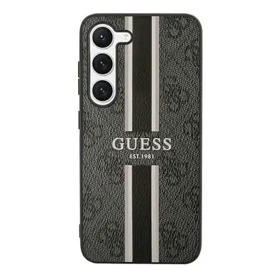 Guess 4G Printed Stripe Samsung Galaxy S23 szilikon tok, fekete