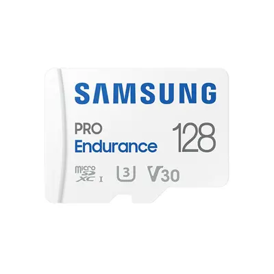 SAMSUNG Memóriakártya, PRO Endurance microSD kártya 128GB, CLASS 10, UHS-I (SDR104), + SD Adapte