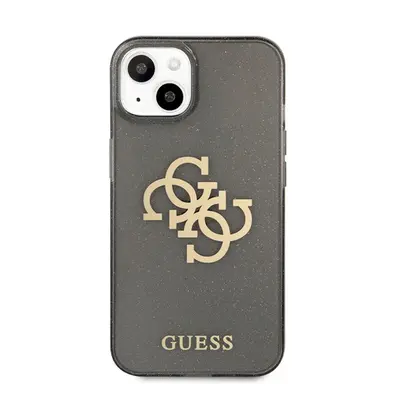 Guess TPU Big 4G Full Glitter Apple iPhone 13 mini hátlap tok, fekete