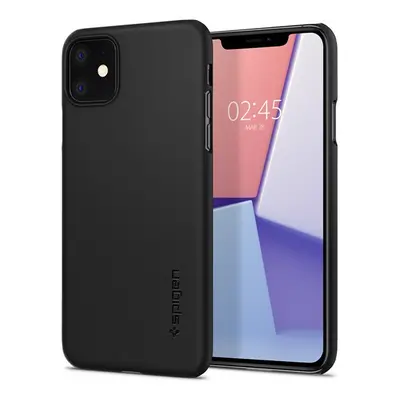 Spigen Thin Fit Apple iPhone 11 tok, Black, fekete