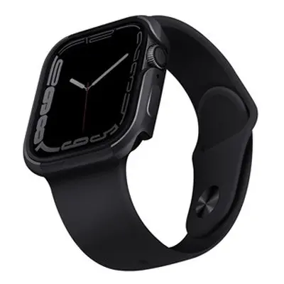 Uniq Valencia Apple Watch 45mm/44mm aluminium tok, fekete