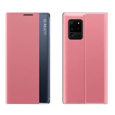 Huawei P Smart (2020), oldalra nyíló tok, rózsaszín