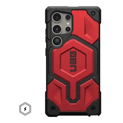 UAG Monarch Pro Kevlar Samsung Galaxy S24 Ultra mágneses tok, crimson piros