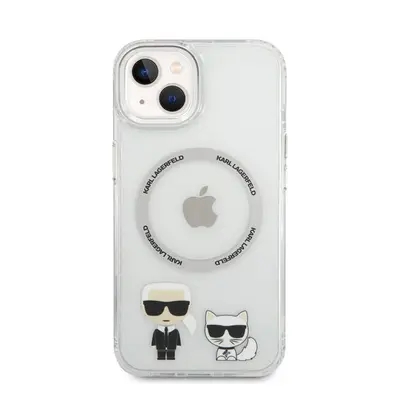 Karl Lagerfeld and Choupette MagSafe hátlap tok Apple iPhone 14 Plus, átlátszó