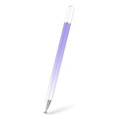 Univerzális toll, (bármilyen kapacitív kijelzőhöz), színátmenetes, Ombre Stylus Pen, lila/fehér