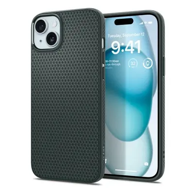 Spigen Liquid Air Apple iPhone 15 Plus tok, zöld