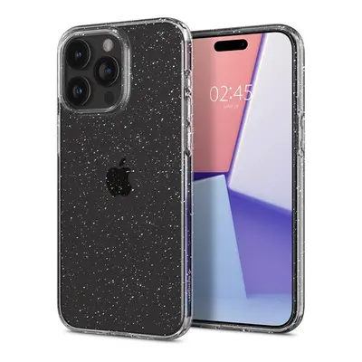 Spigen Liquid Crystal Glitter Apple iPhone 15 Pro tok, csillámos, átlátszó