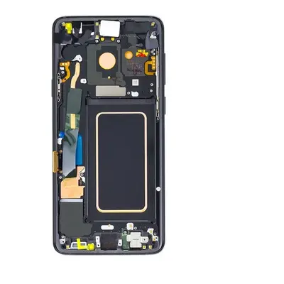 Samsung G965 Galaxy S9+ kompatibilis LCD modul, OEM jellegű, éjfekete