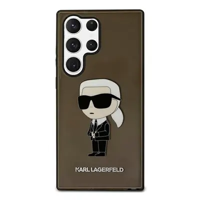 Karl Lagerfeld Ikonik Samsung Galaxy S23 Ultra, szilikon tok, fekete