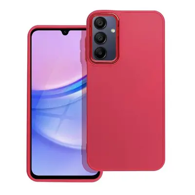 Frame Samsung Galaxy A15 5G közepesen ütésálló tok kameravédő kerettel, magenta