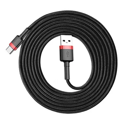 Baseus Cafule USB / Type-C töltő- és adatkábel, 2A, 3m, piros