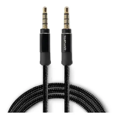 4smarts 3.5mm, Stereo Audio kábel, SoundCord 1m szövet , fekete