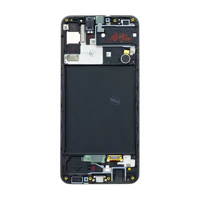 Samsung A307 Galaxy A30s kompatibilis LCD modul, OEM jellegű, fekete