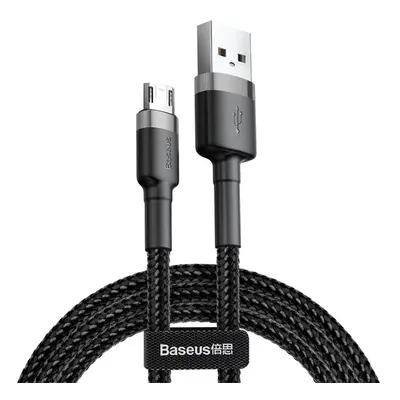 Baseus Cafule microUSB adatkábel, 2m, szürke/fekete