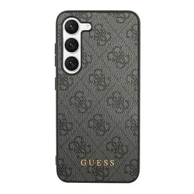 Guess 4G Metal Gold Samsung Galaxy S24 Ultra szilikon tok, fekete