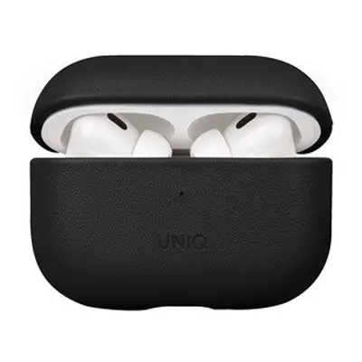 Uniq Terra Apple Airpods Pro 2 bőr tok, fekete