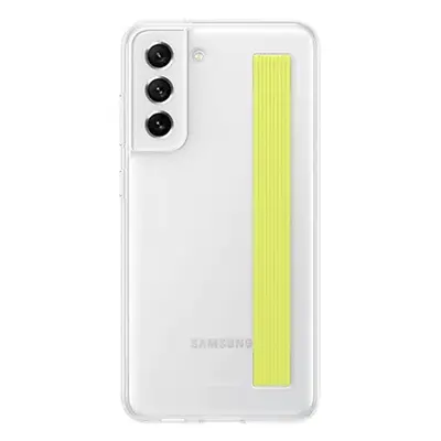 Samsung Galaxy S21 FE Clear Strap Cover, gyári tok, fehér, EF-XG990CW