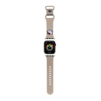 Hello Kitty Liquid Silicone Kitty Head Logo Apple watch szíj, 38/40mm, bézs