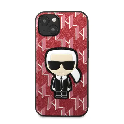 Karl Lagerfeld Monogram Ikonik hátlap tok Apple iPhone 13 mini, piros