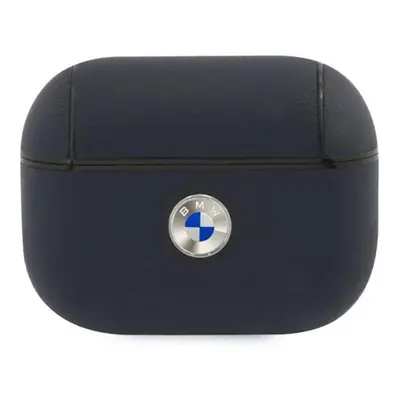 BMW Geniune Leather Silver Logo Apple AirPods Pro szilikon tok, kék