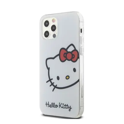 Hello Kitty IML Head Logo Apple iPhone 12/12 Pro hátlap tok, fehér