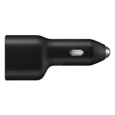 Samsung EP-L4020NBEGEU autós szivargyújtó gyorstöltő, Type-C + USB, 40W, fekete