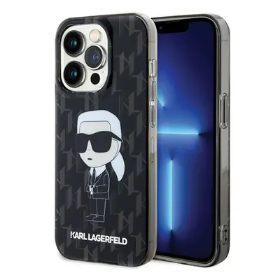 Karl Lagerfeld Monogram Ikonik Apple iPhone 15 Pro hátlap tok, fekete