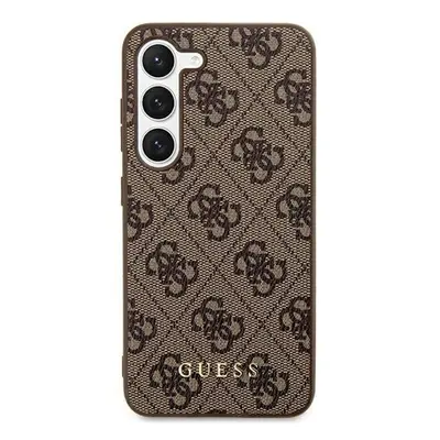 Guess 4G Metal Gold Samsung Galaxy S24+ szilikon tok, barna