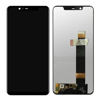 Nokia 5.1 Plus kompatibilis LCD modul, OEM jellegű, fekete, Grade S+