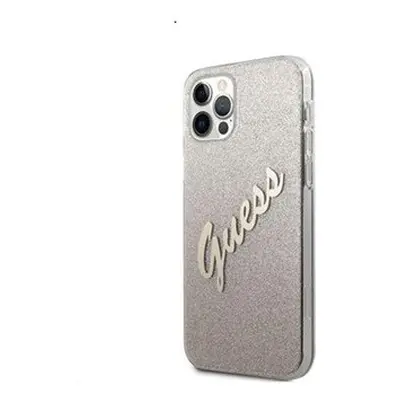 Guess PC/TPU Vintage Apple iPhone 12 Pro Max hátlap tok, átmenetes arany