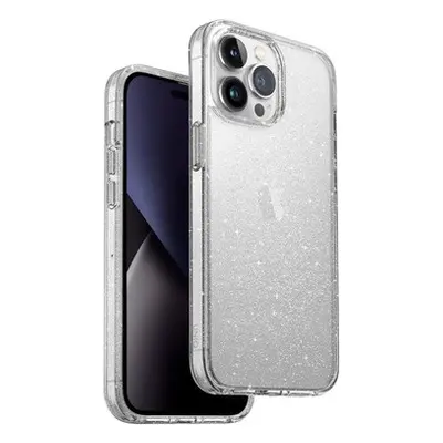 Uniq Lifepro Xtreme Tinsel Apple iPhone 14 Pro Max, csillámos szilikon tok, átlátszó