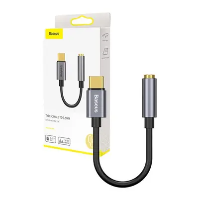 Baseus L54 USB Type-C audioadapter + 3,5 mm-es mini jack csatlakozó, szürke