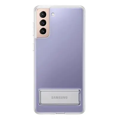 Samsung G996 Galaxy S21+ Clear Standing Cover, gyári tok, átlátszó, EF-JG996CT