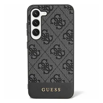 Guess 4G Stripe Samsung Galaxy S24+ szilikon tok, fekete