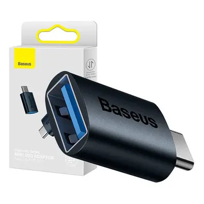 Baseus Ingenuity USB Type-C-USB-A OTG adapter, kék