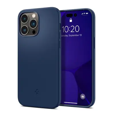 Spigen Silicon Fit Mag Apple iPhone 14 Pro Max tok, Navy Blue MagSafe, kék