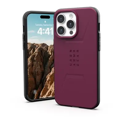 UAG Civilian MagSafe Apple iPhone 15 Pro Max hátlap tok, bordeaux