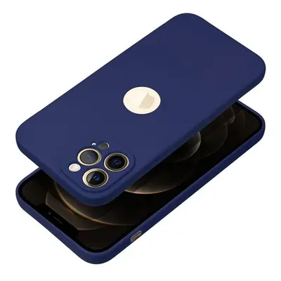 Forcell Soft Apple iPhone 15 Pro Max szilikon tok, sötétkék