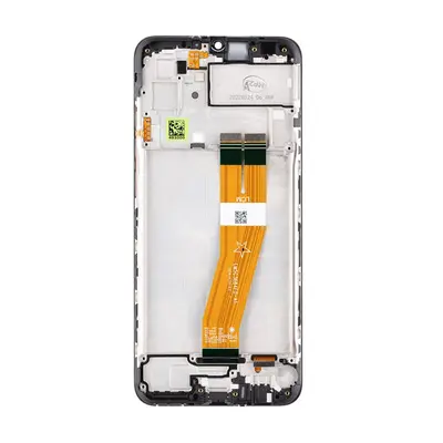 Samsung Galaxy A03 LCD modul kerettel, OEM jellegű, fekete ( A035F )