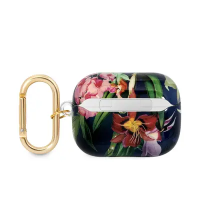 Guess Flower Print Apple Airpods Pro tok, kék