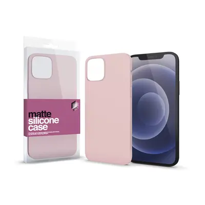 Xprotector Matte ultra vékony szilikon hátlap tok, Apple iPhone 13 mini, púder pink