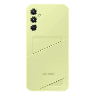 Samsung Galaxy A34 5G Card Slot, gyári tok, lime, EF-OA346TG