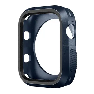 Phoner Twin Apple Watch szilikon tok, 45mm, éjkék/szürke